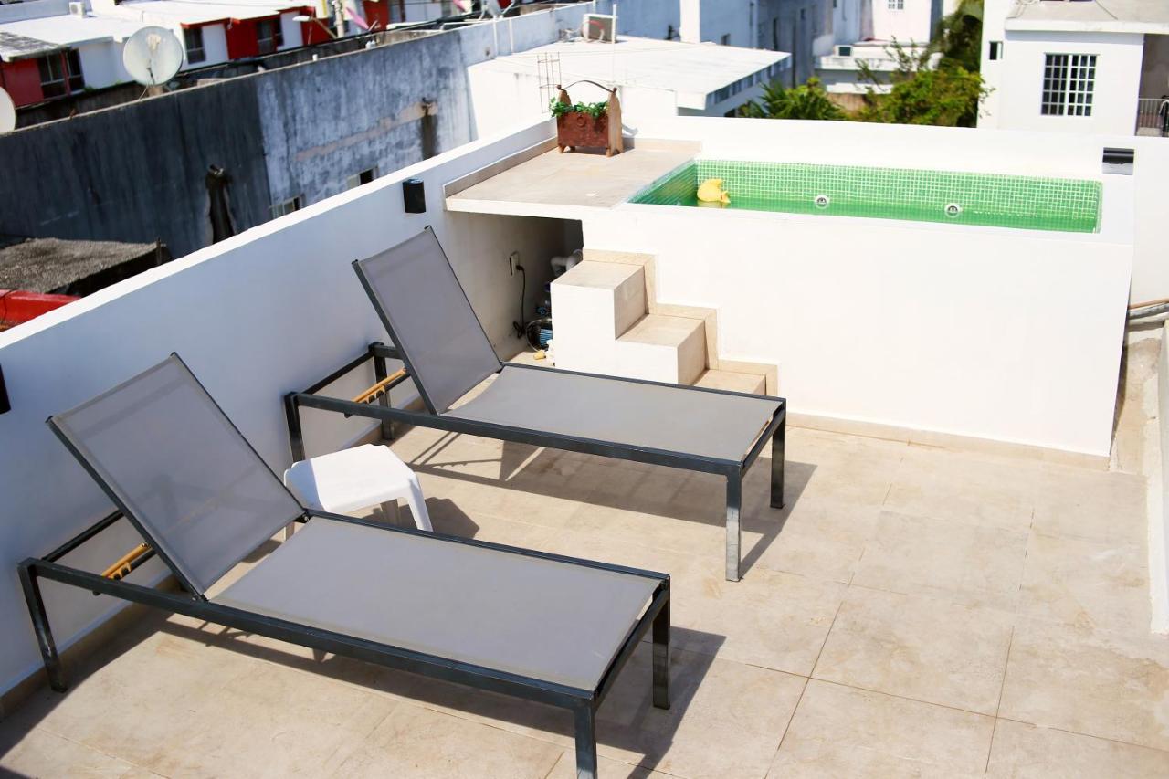 Habitacion, Jacuzzi Rooftop, Gran Wi-Fi カンクン エクステリア 写真